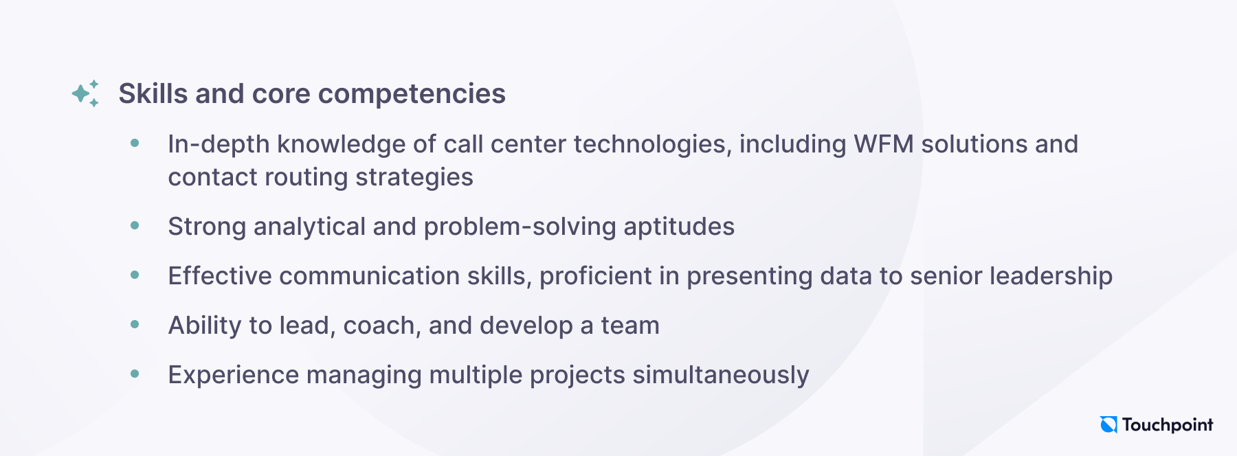 Use WFM to identify and improve performance centers